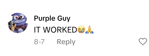 TikTok comment